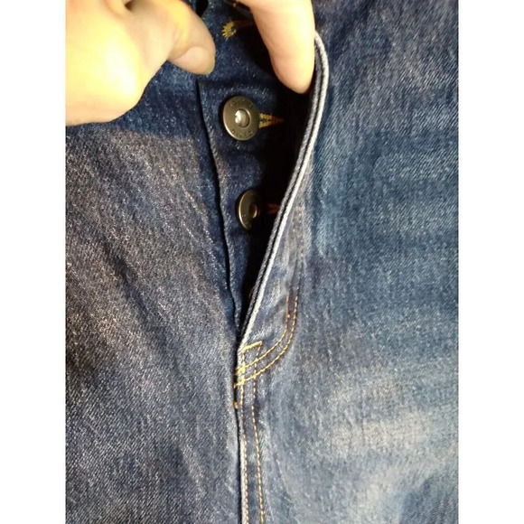 Torrid Distressed Jeans Button Fly Raw Hem High Waisted Sz 24S - Picture 5 of 12